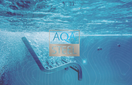 Sitzbank für Edelstahlpools - AQA Steel